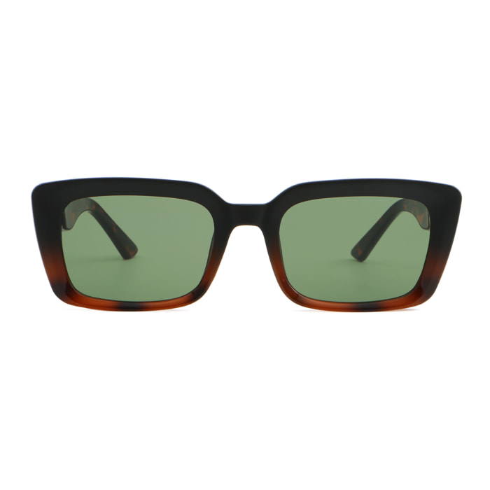 Gafas de sol OCEAN SAINT MICHEL - Negro up y demi marrón down / Verde