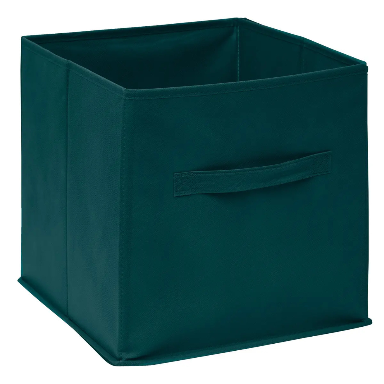 Panier tissu 31x31cm "Mix N' Modul" bleu pétrole