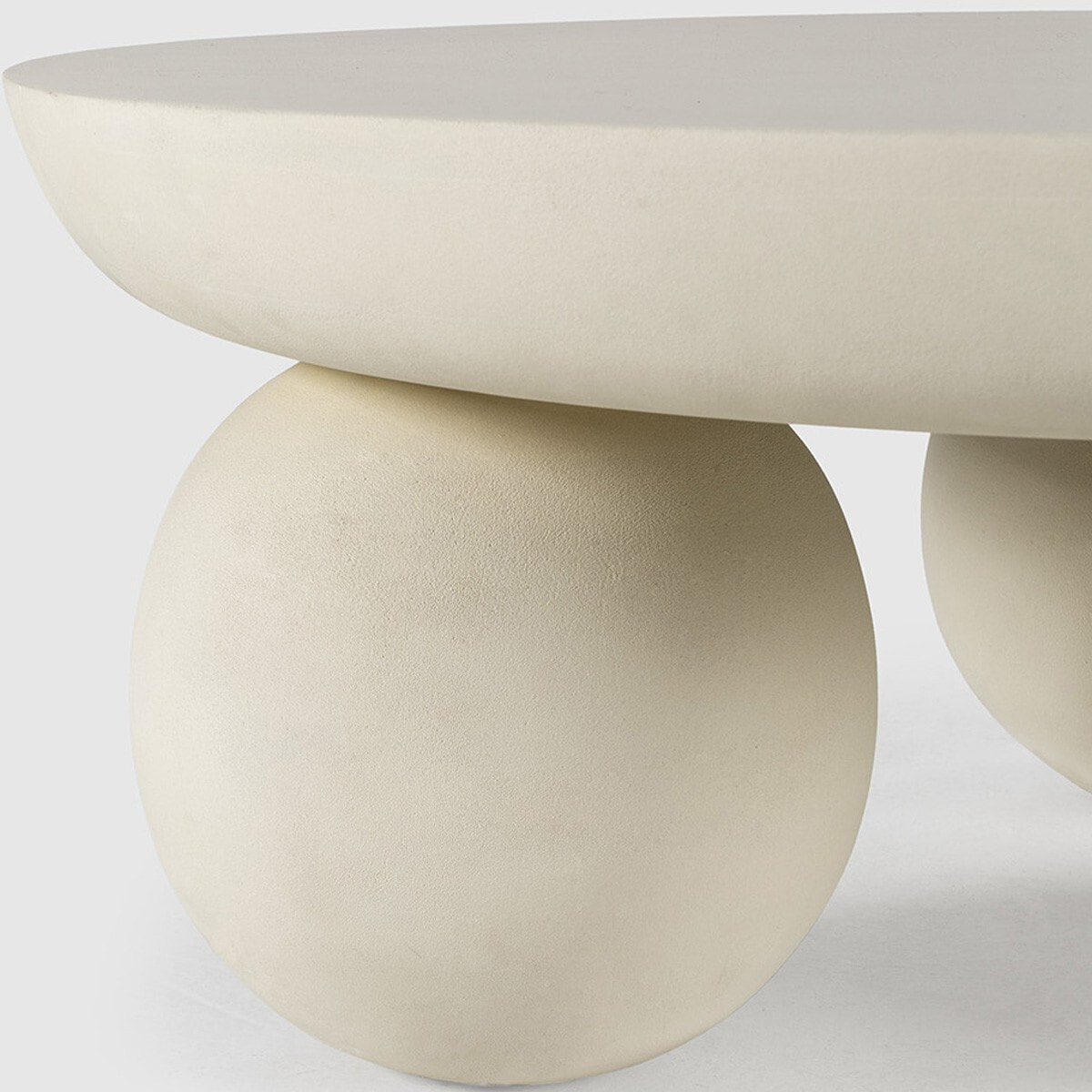 Table basse ronde en bois de manguier - VENUS