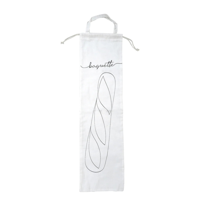 Sac de conservation pour baguette de pain en coton Fackelmann Nature