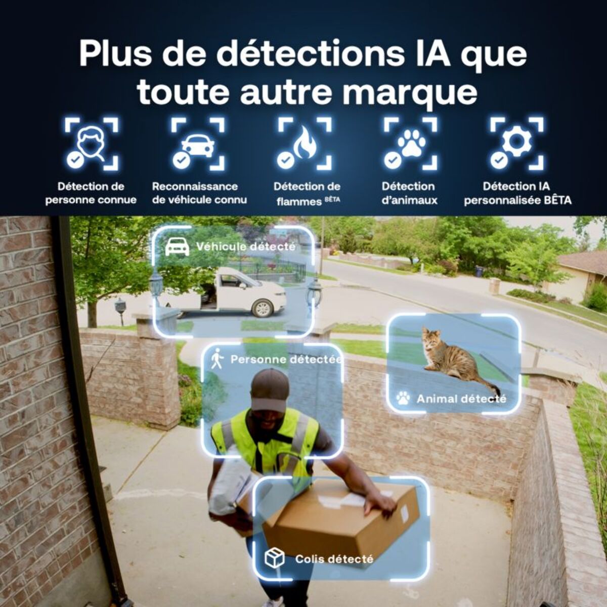Caméra de surveillance ARLO Pack de 3 caméras 2K+ extérieur Pro6