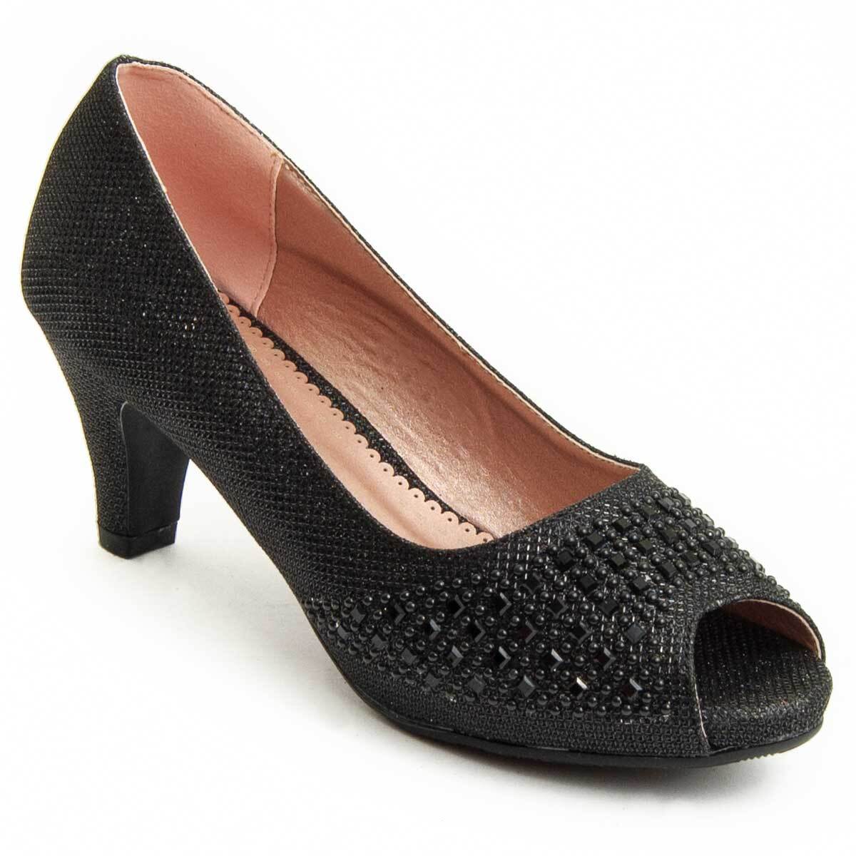 Zapato de tacón - Negro - Altura: 6 cm