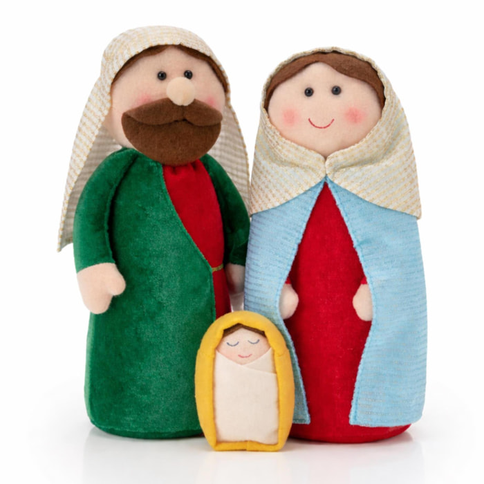 Figura decorativa belén navidad de diseño minimalista, ideal como adorno navideño
