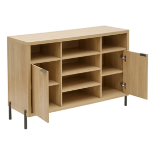 Buffet Alvo rectangulaire 39,5x120,5cm 2 portes beige