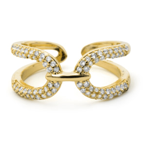 Anillo Kafrik acabado oro amarillo 18k