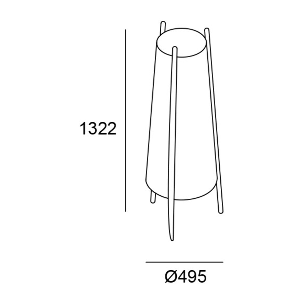 LEDS C4 Woody - Lámpara de Pie E27 Madera Clara Natural y Textil Blanco