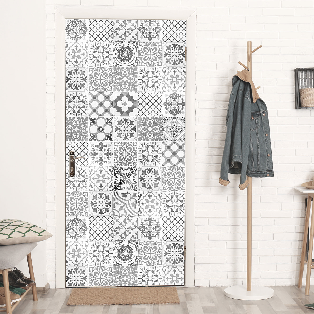 Stickers adhesivos de CERAMIKO - Juliette gris 80x210