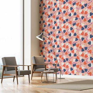 Papier peint panoramique Coeur en fête  Intissé