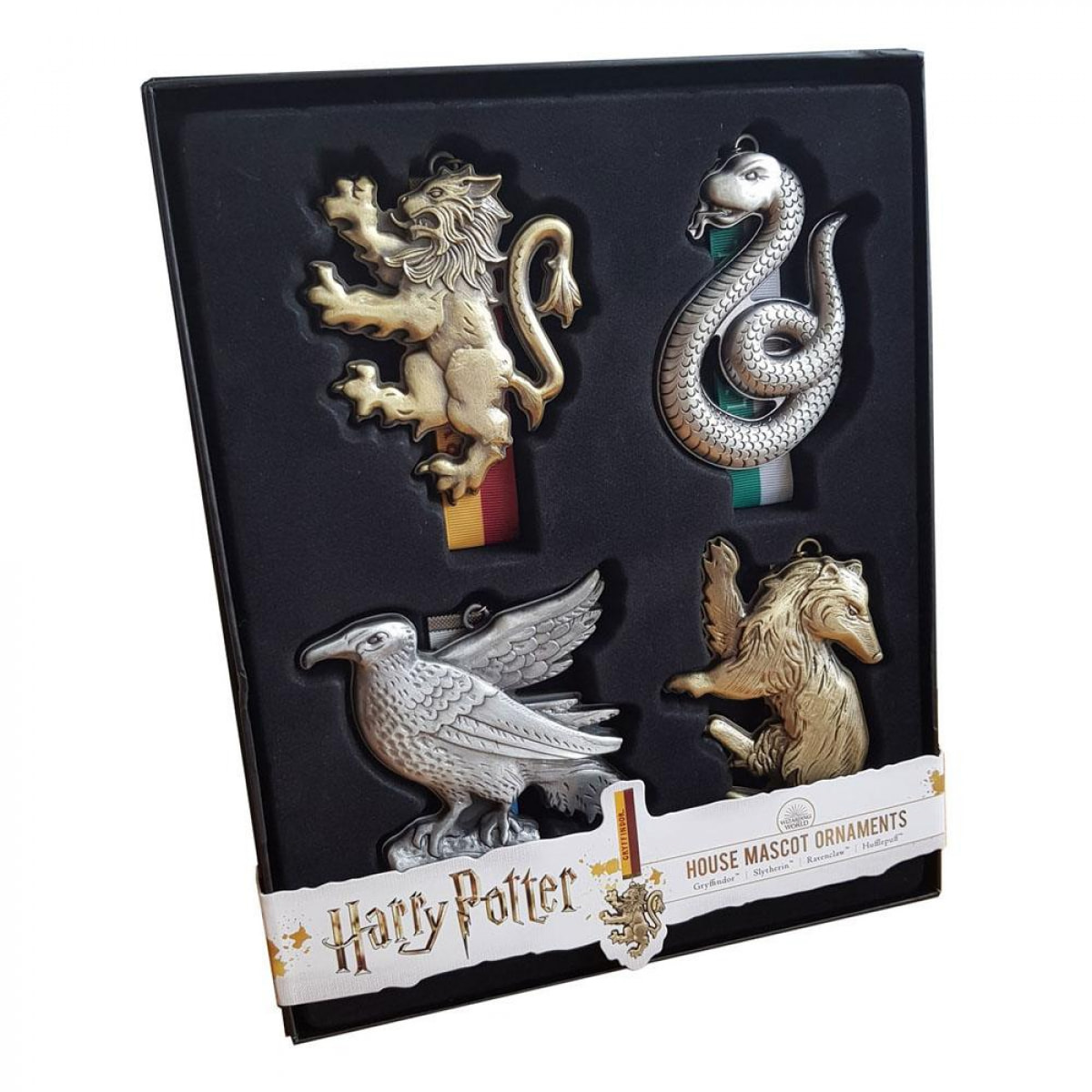 Harry Potter Tree Ornaments Hogwarts Mascots 4-Pack Noble Collection