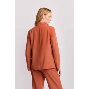 Kocca - Giacca monopetto con revers a lancia Donna, Tinta unita, Scollo a V