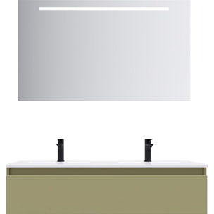 Ensemble double vasque 1 tiroir + miroir - HUDSON