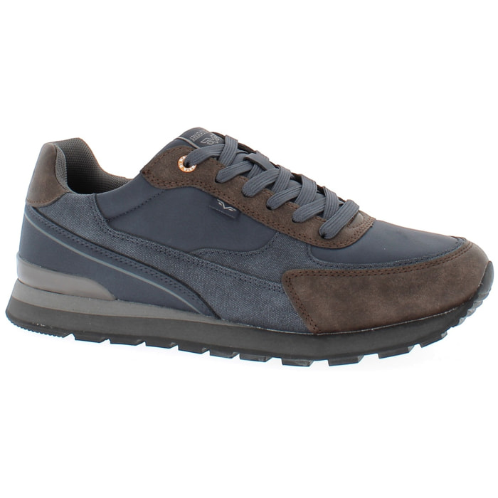 Armata di Mare Scarpe Uomo Sneakers Vintage Running con Soletta Rimovibile in Memory Foam AMU 2N812 Brown Navy