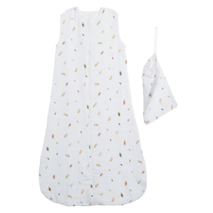 Gigoteuse en coton bio blanc