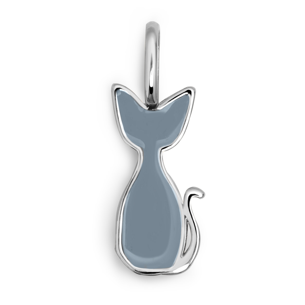 Charm Salem Cat Enamel Gray