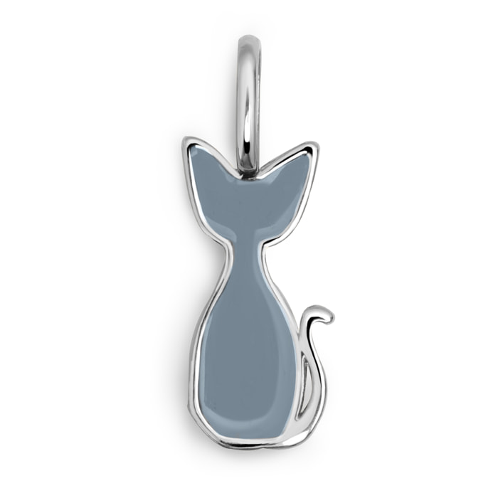 Charm Salem Cat Enamel Gray