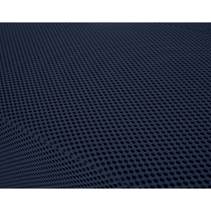Onyx - canapé panoramique modulable d'angle gauche - 7 places - en tissu mailles 3D - Bleu