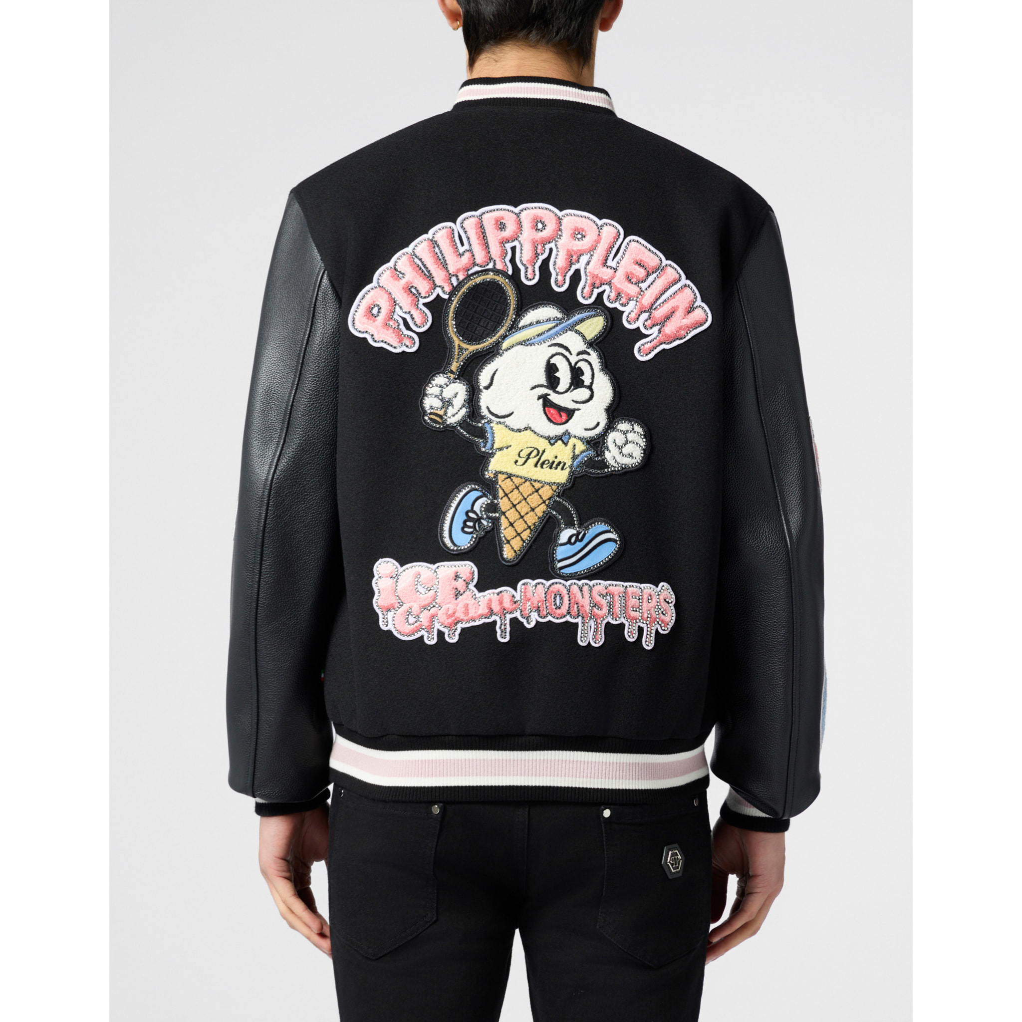 PHILIPP PLEIN College Bomber Ice Cream Monsters