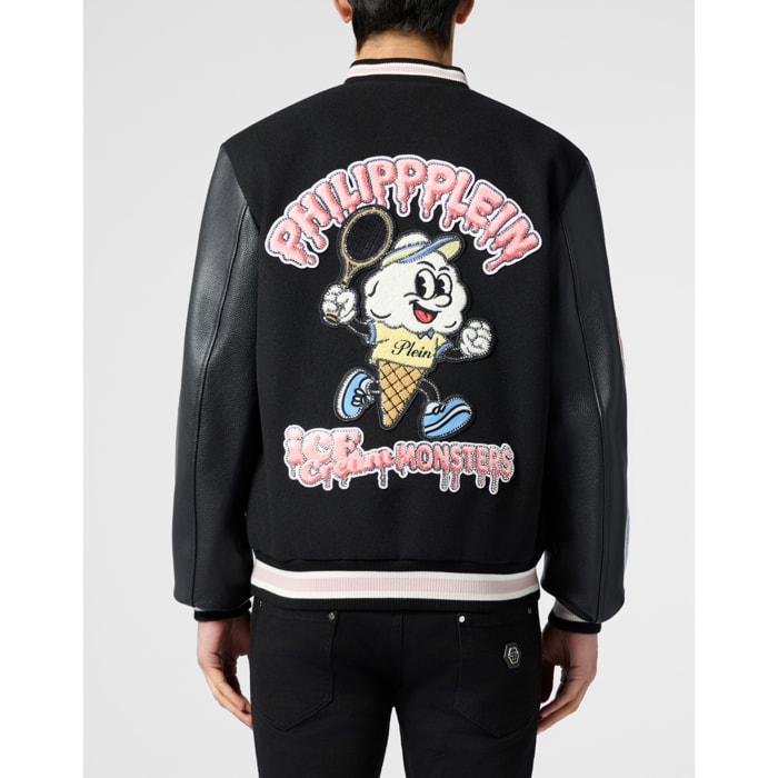 PHILIPP PLEIN College Bomber Ice Cream Monsters