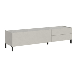 Porta TV 1 ribalta/2 cassetti 160x42x40 cm Solaria cashmere