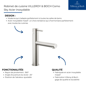 Robinet de cuisine VILLEROY & BOCH Como Sky