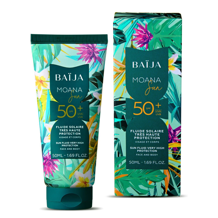 Moana SPF50+ - Fluide Solaire Visage et Corps