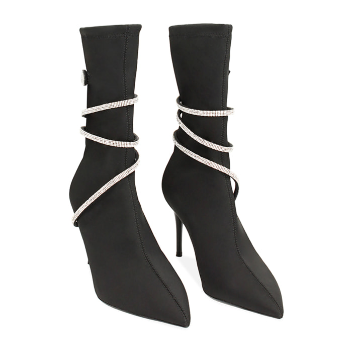 Botines negros de lycra