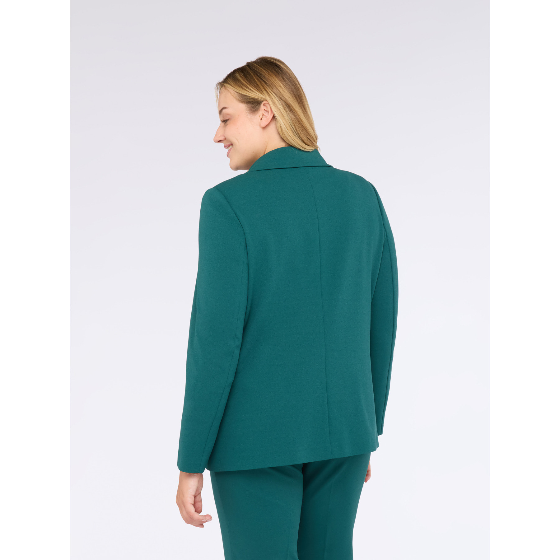 Fiorella Rubino - Blazer relaxed in tessuto stretch - Ottanio