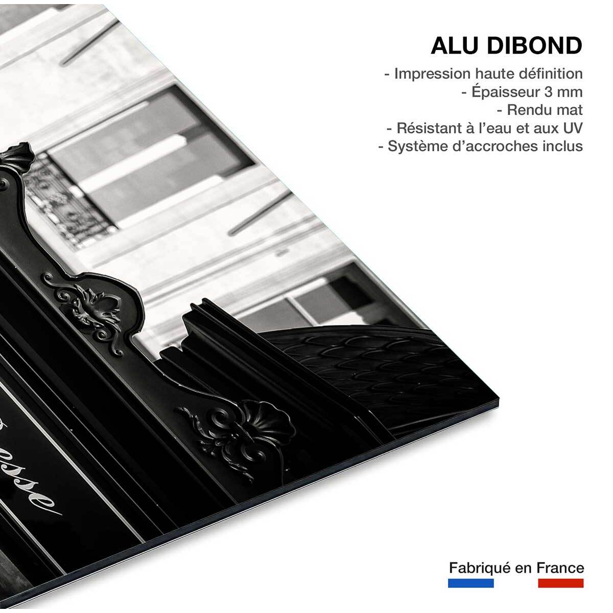 Tableau paris m comme metro  Tableau alu Dibond