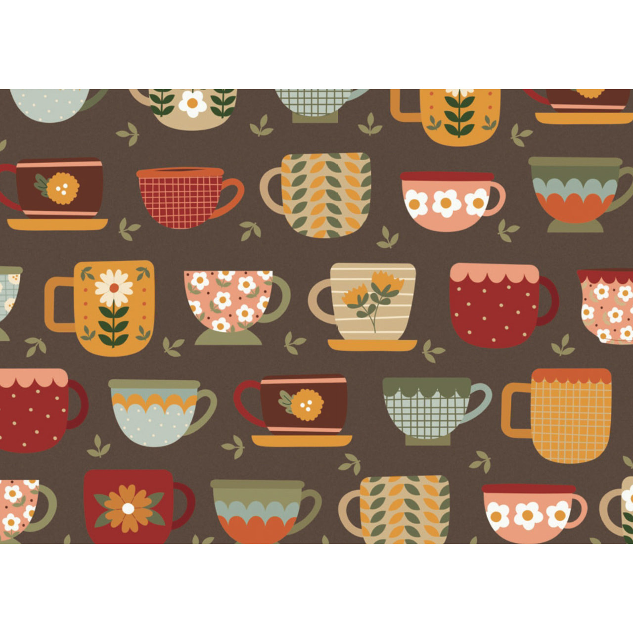 Tappeto Passatoia Cucina Con Retro Antiscivolo Antisfilo Linea Futura Tea Party