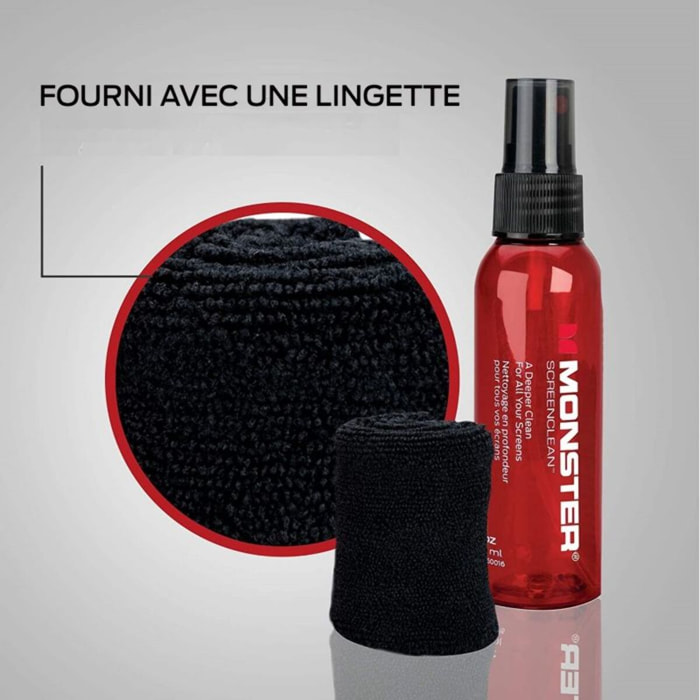 Kit de nettoyage MONSTERCABLE ECRAN SCREEN CLEAN 200ML