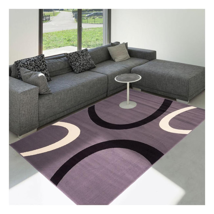 Tapis salon et chambre tissé motif rond FIHA