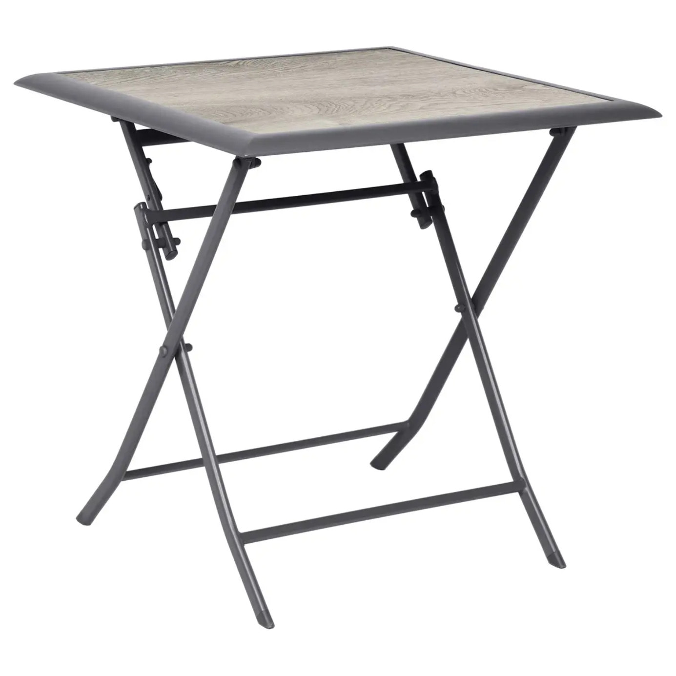 Table de jardin pliante carrée Azua Gris smoke