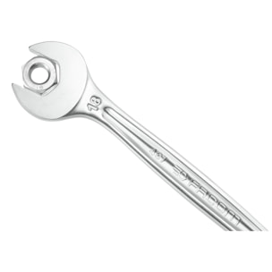 Clé Mixte à Cliquet Plate 10 mm - Compact Et Réversible Par Levier