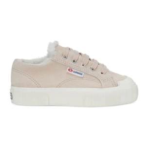 Sneakers Superga Bambino/A Rosa 2630 KIDS STRIPE SUEDE FUR