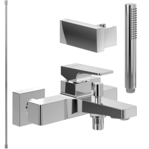 Pack mitigeur baignoire mécanique VILLEROY ET BOCH Architectura Square avec ensemble