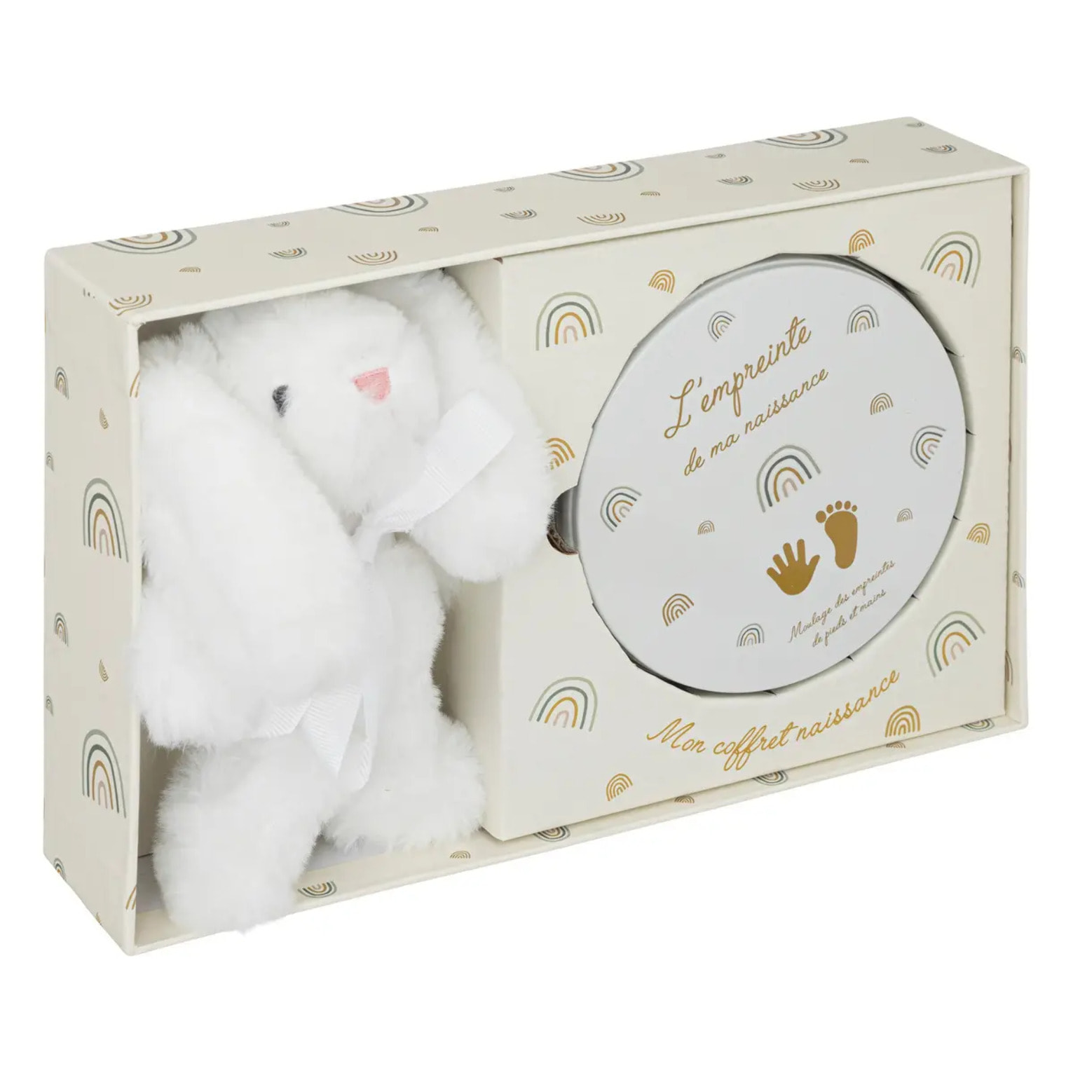 Coffret empreinte et peluche