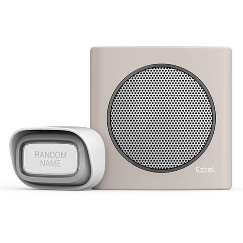 Carillon sans fil portée de 200 m et 6 sonneries au choix alerte batterie faible - diBi Flash Soft Orange - Extel - 081741