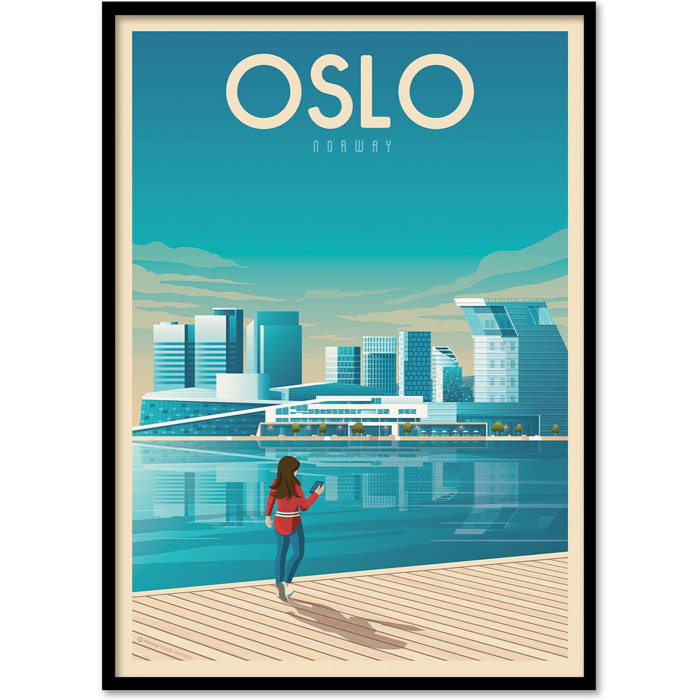Affiche - Oslo - Olahoop Travel Posters