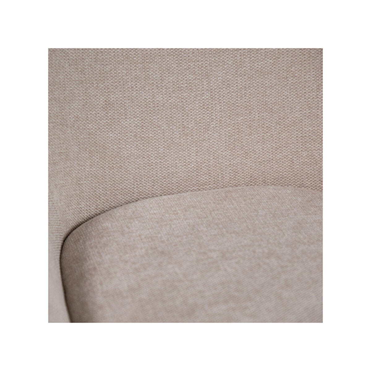 Chaise en tissu avec pieds fins en métal noir - 4 coloris - MONDO