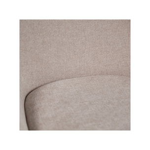 Chaise en tissu avec pieds fins en métal noir - 4 coloris - MONDO