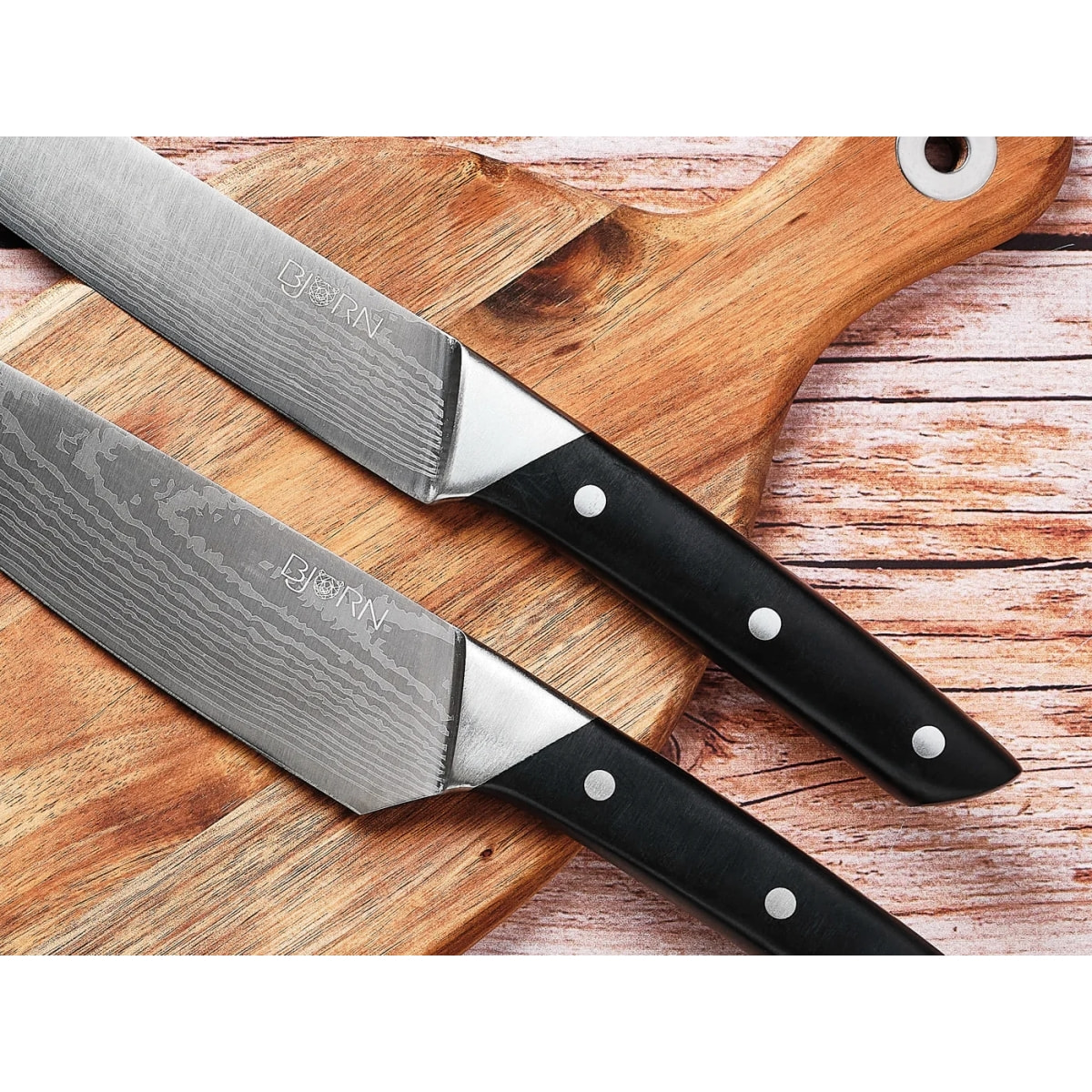 Bloc couteaux de cuisine et couteaux à steak ERLING LOVIISA - 14 pièces