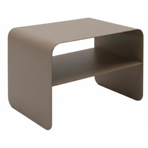 Table basse Lounge 58x37cm taupe Kare Design