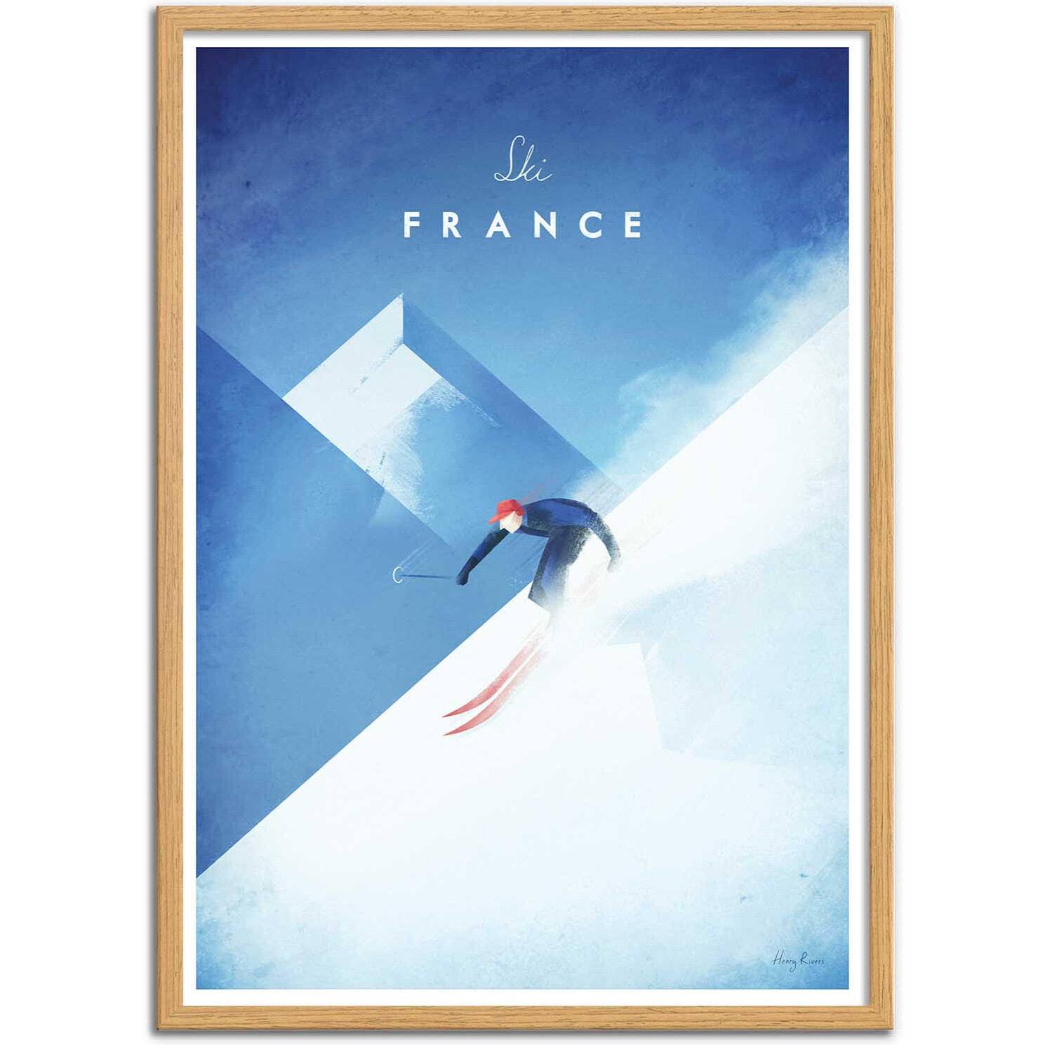 Affiche - Ski France - Henry Rivers