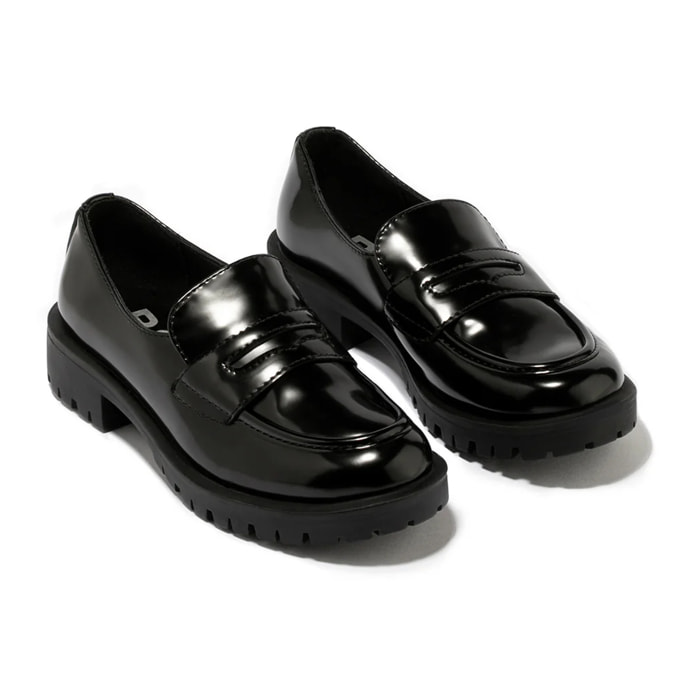 Mocasines de Niña Negro B&W