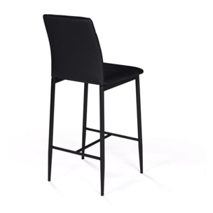 Tabourets de bar Regilux noirs - Noir