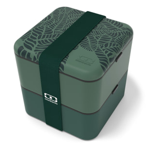 Lunch box 2 compartiments Square 1,7L Made in France  Jungle