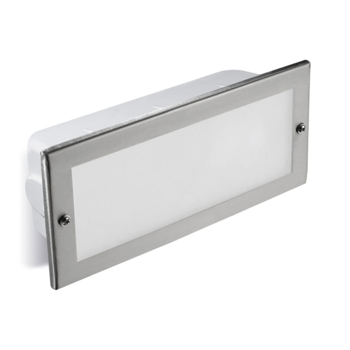 FORLIGHT Empotrable De Pared Ip44 Tamesis E27 60W Acero Inoxidable