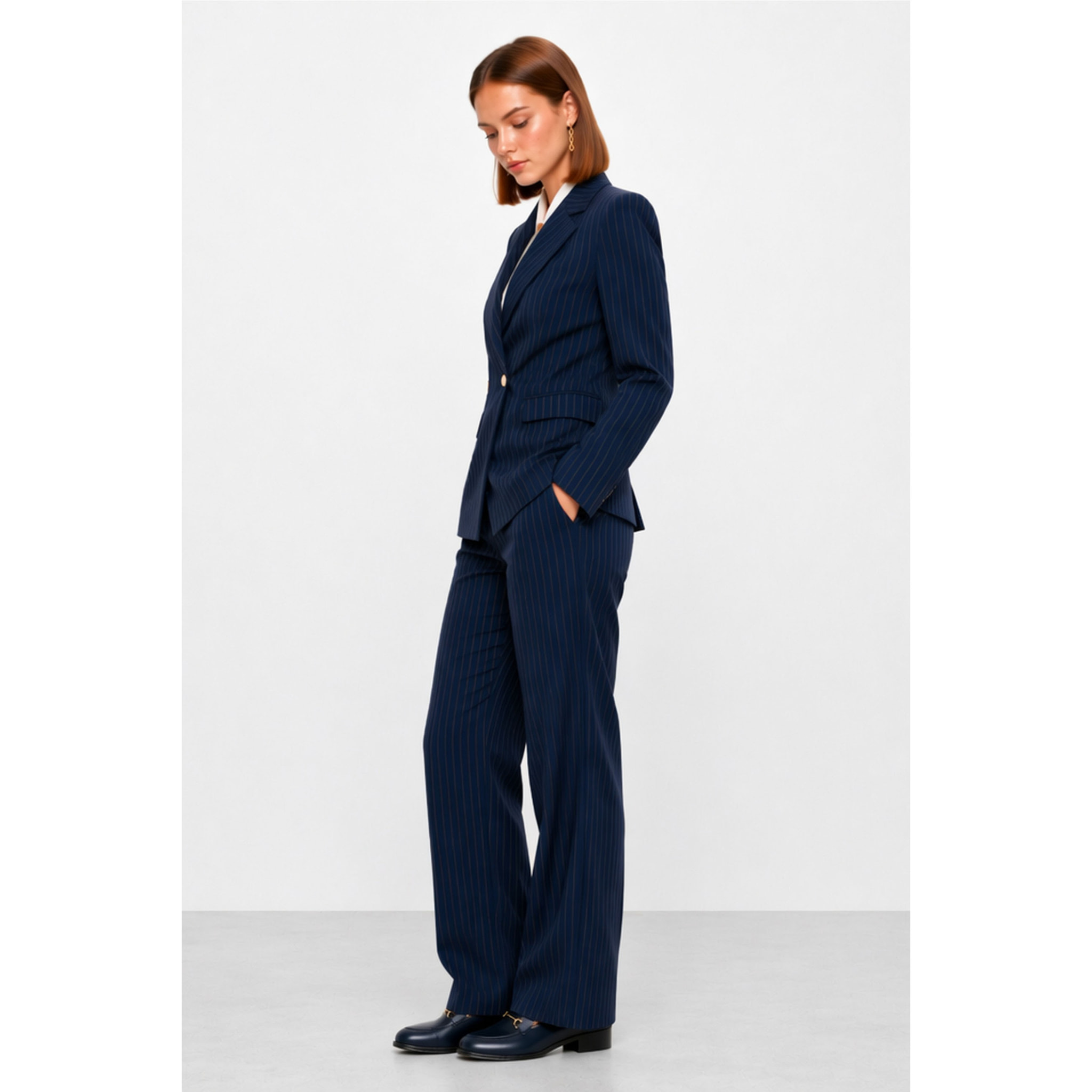 Kocca - Giacca da donna gessata dal taglio sartoriale Donna