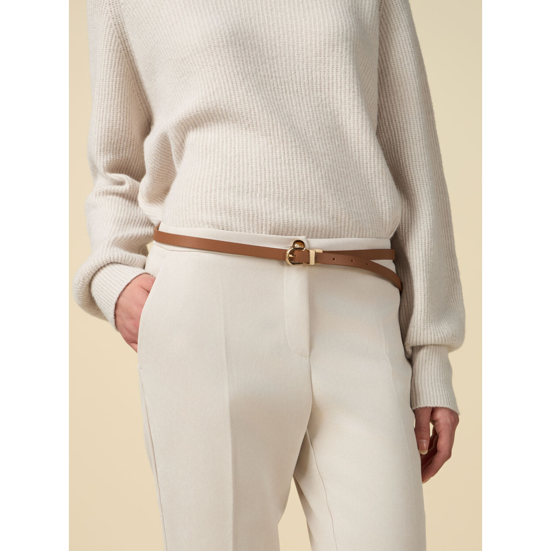 Oltre - Thin belt - Beige