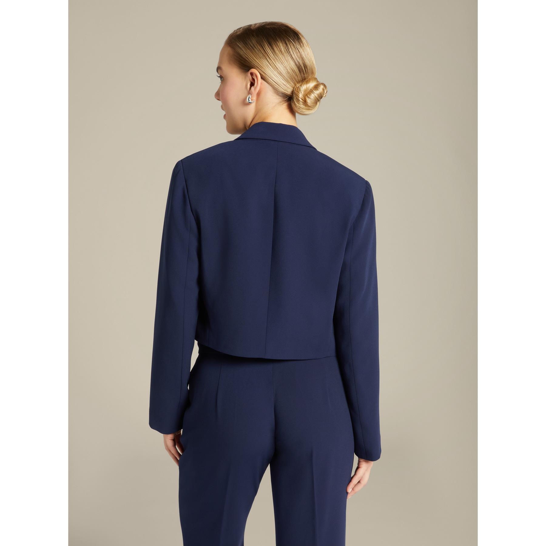 Elena Mirò - Giacca spencer in cady stretch - Blu